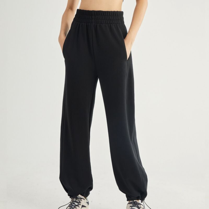 Spring and Autumn Straight High Waist Loose Sweatpants